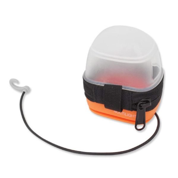 petzl noctilight headlamp case black orange - کیف چراغ پیشانی با قابلیت تابش نور PETZL NOCTILIGHT